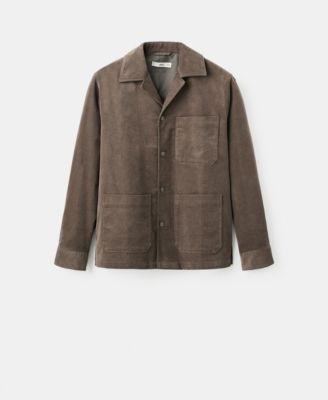 Men's Pockets Corduroy Cotton Overshirt