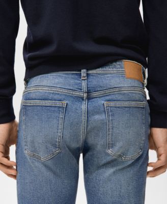 Men's Jan Slim-Fit Faded Dark-Wash Jeans