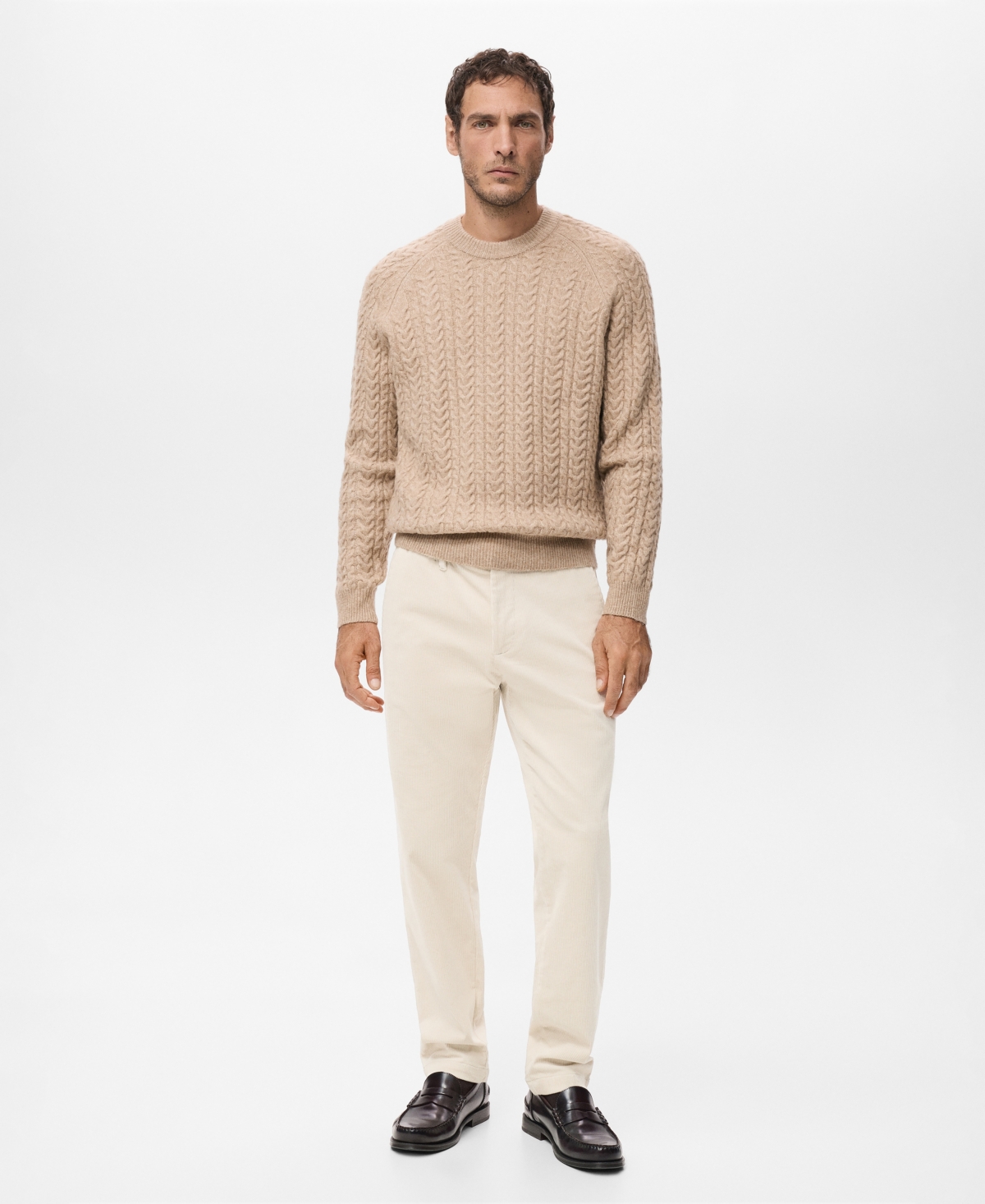 Mango Men's Corduroy Slim-Fit Pants