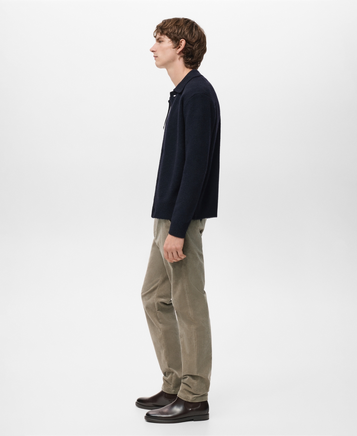 Mango Men's Corduroy Slim-Fit Pants