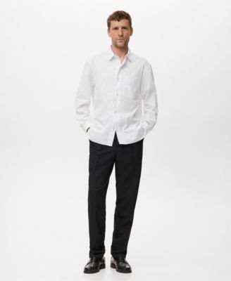 Men's Cotton Striped Relaxed-Fit Shirt