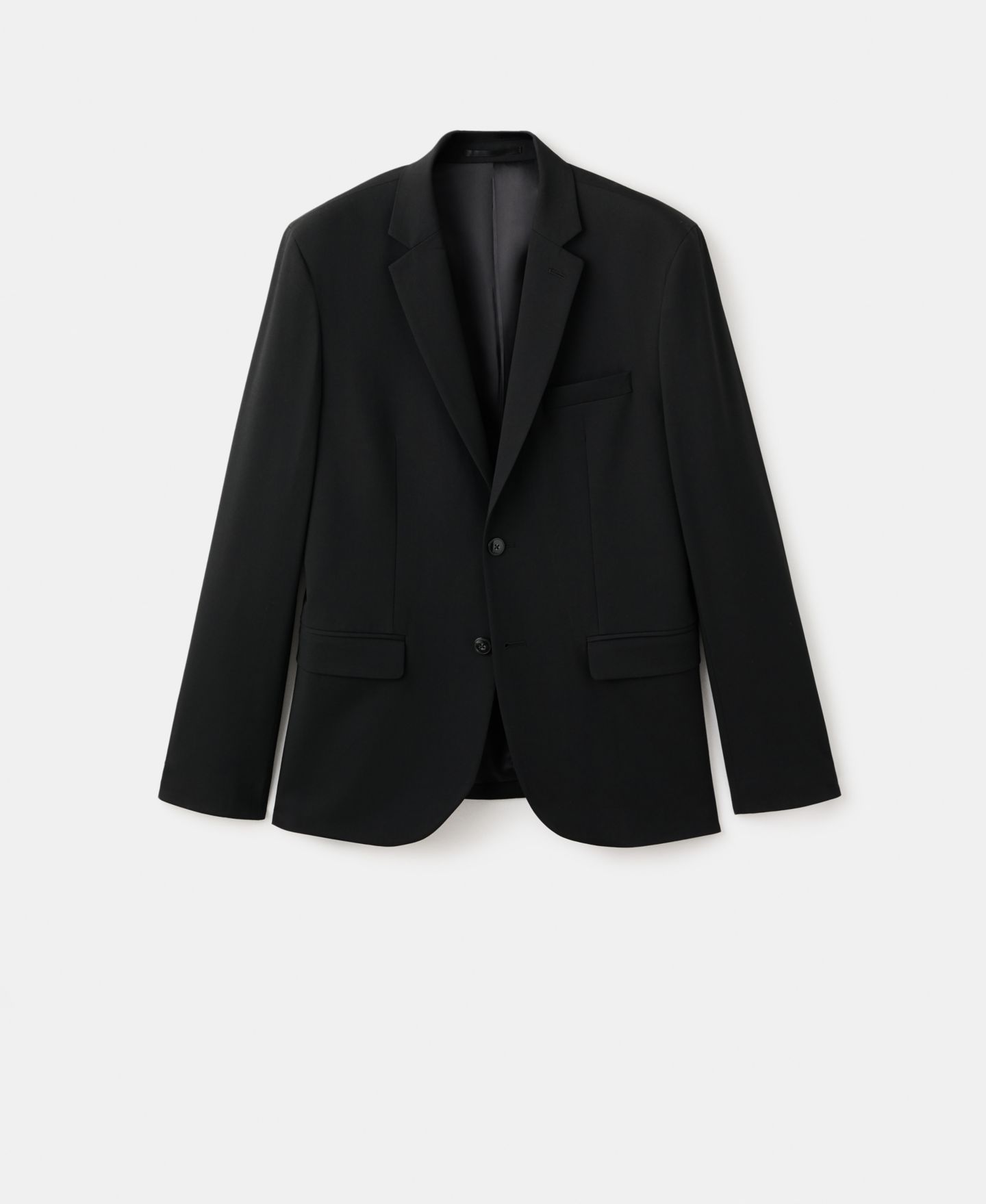 Мужской пиджак MANGO Stretch Fabric Super Slim-Fit Suit, цвет: Чёрный — фото 6