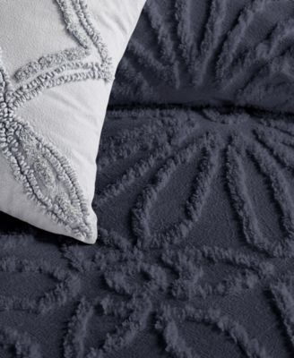 Chenille Medallion 3-Pc. Duvet Cover Set, Full/Queen