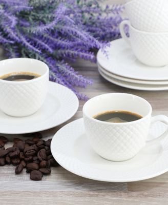 Sol Espresso Cup & Saucers, Service For 6