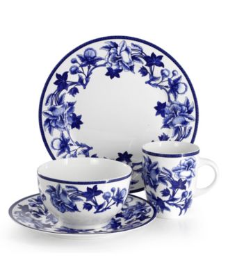 Blue Orchid 16-Pc. Dinnerware Set, Service For 4