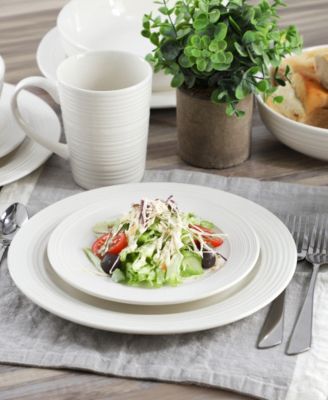 Nikki Ribbed 18 Pc. Dinnerware Set, Service For 6