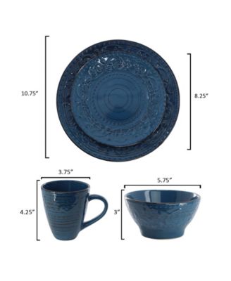 Malibu 16-Pc. Dinnerware Set, Service For 4