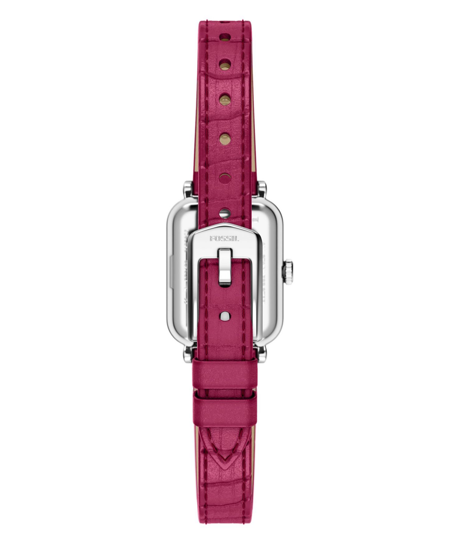 Женские часы Fossil Raquel Two-Hand Pink Leather Watch, 18mm — фото 2