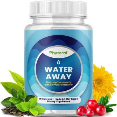 Natural Diuretic Water Away Capsules, 60ct