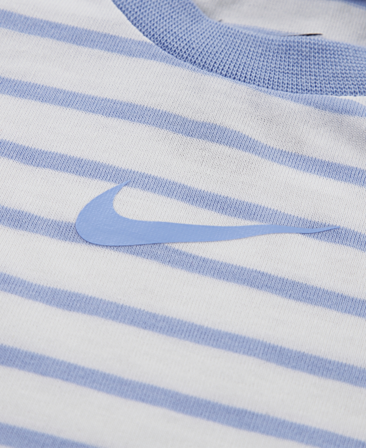 Nike Baby Boys' and Baby Girls' Crewneck Romper, Bib and Booties, 3-Piece Set