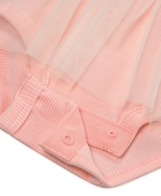 Baby Girls' Swoosh On Pointe Short-Sleeve Bodysuit and Headband, 2-Piece Set