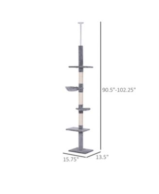  9' Adjustable Height Floor Cat Tree