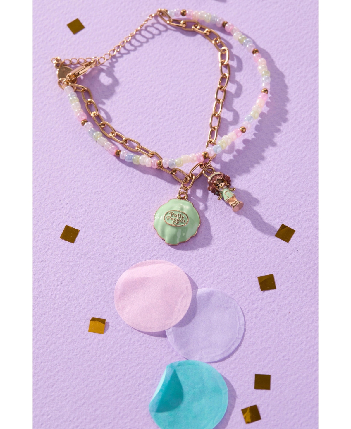 Alex and Ani Polly Pocket 2 Row Charm Bracelet