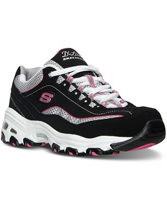 Skechers Women's D'Lites - Life Saver Wide Width Running Sneakers from ...