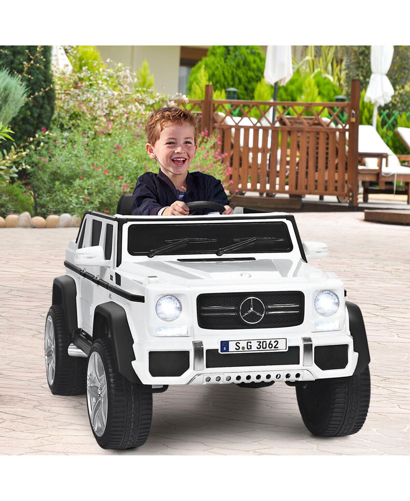 Детская игрушка SUGIFT 12V Licensed Mercedes-Benz Maybach Remote-Control Ride-On Car, Ages 3-6, цвет: Белый — фото 2