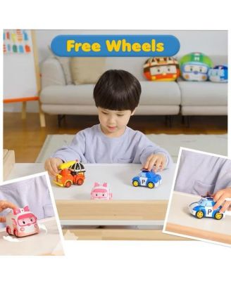 4" Transforming Robot Fire Truck - Roy | Emergency Rescue Vehicle Action Figures | Kids Educational Pretend Play Toy