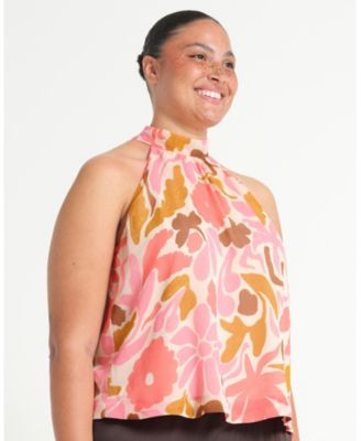 Women's Luciana Floral Halter Top