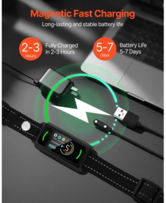 Waterproof Rechargeable Smart Bark Collar with 6 Sensitivity Levels, Black