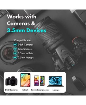 NanoMic Wireless Lavalier Microphone System with Charging Case (3.5mm) - for DSLR and Mirrorless Cameras