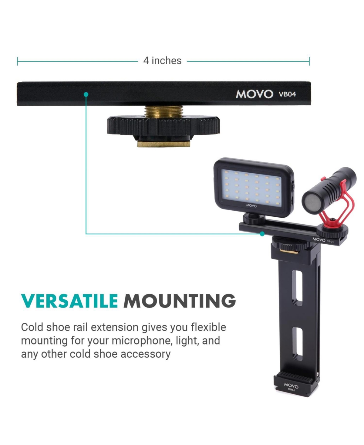 Movo Tablet Vlogging Kit for iPad with Mic, Light, Full-Size Tripod