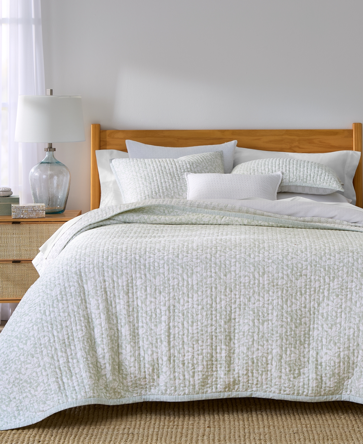 Charter Club Leaf Silhouette 3-Pc. Quilt Set, Full/Queen, Exclusively at Macy's