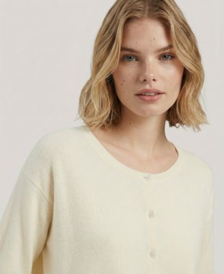 Women's Round Neck Long-Sleeve Cardigan