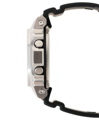 Men's Japanese Quartz Black Resin Watch 43.2mm