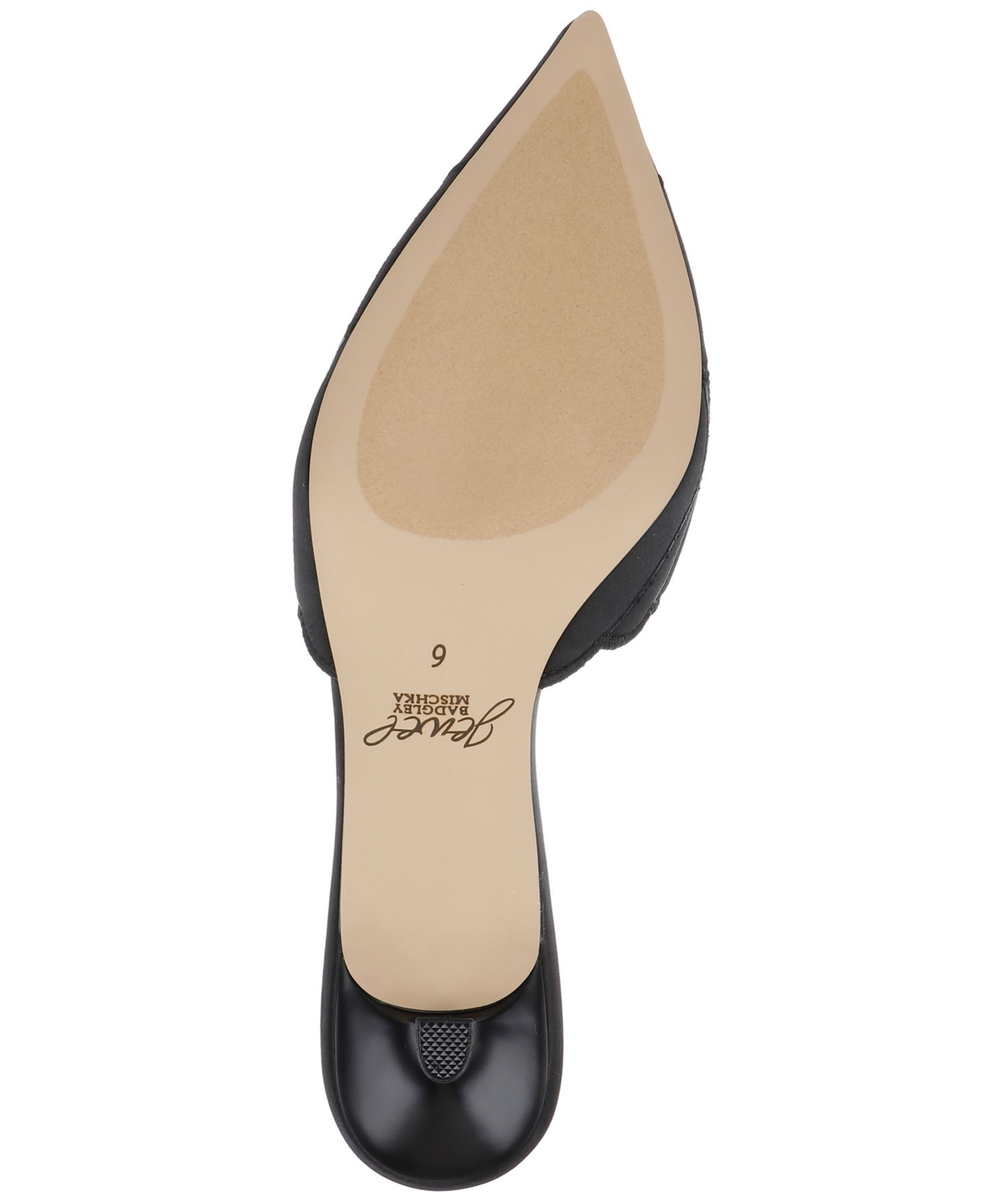 Женские сабо Jewel Badgley Mischka Palmer Slip-On Evening Mule, цвет: Чёрный атласный — фото 5