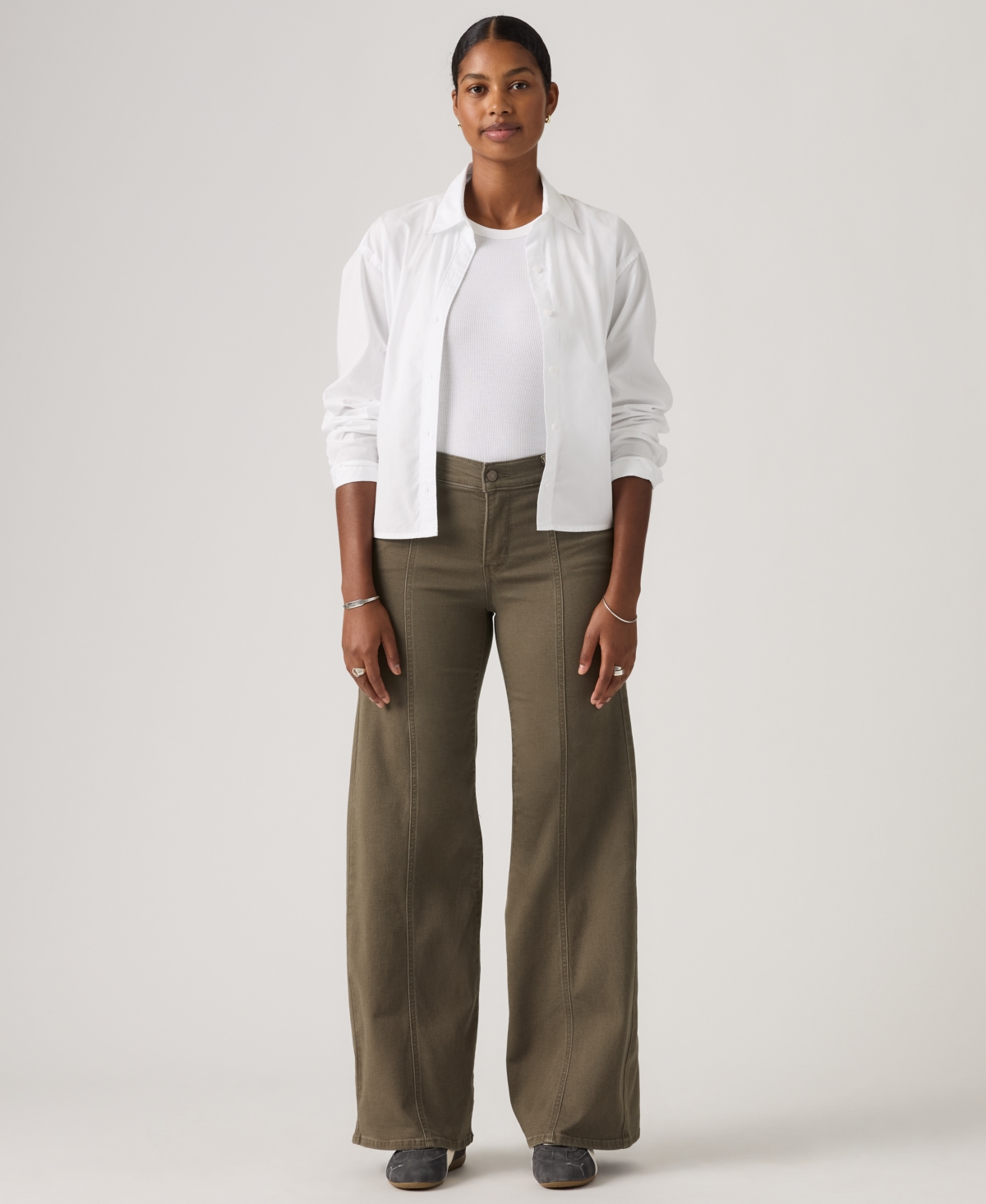 Levi's Women's 318 Seamed Wide-Leg Jeans