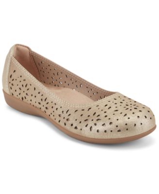 Women's Bentlee Cutout Leather Slip-On Ballet Flats