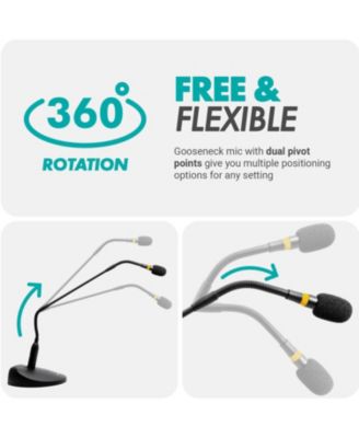 GM-9 XLR Gooseneck Microphone with Interface with XLR Output