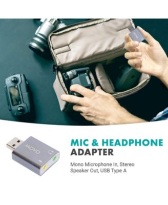 USB-AC1 TRRS Mic. to USB 2.0 Sound Card Adapter