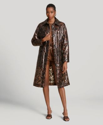 Women's Center Front Belted Trench Coat