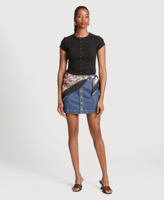 Women's Side Panel Mini Skirt