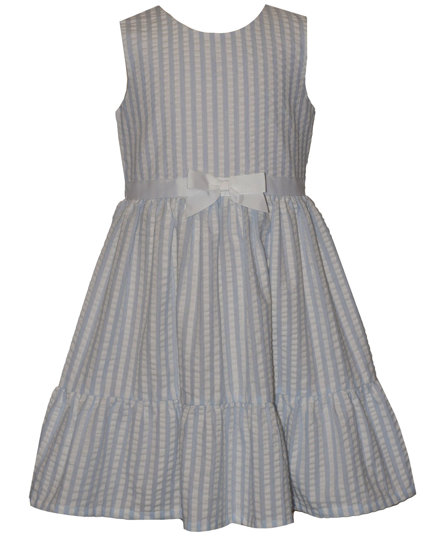 Girls' 2T-6X Floral Round Neck Dress and Cardigan, 2-Piece Set