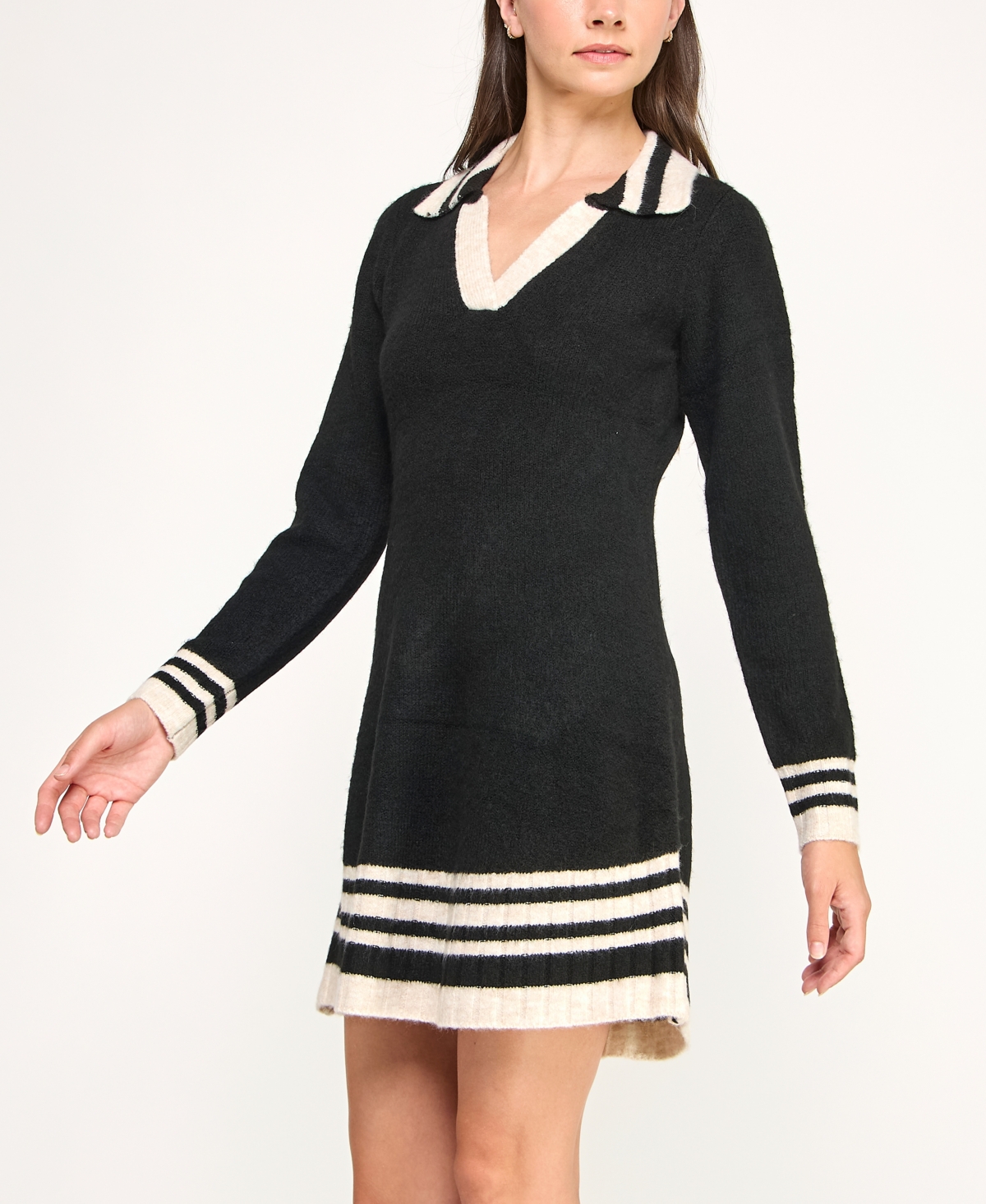 Bcx Juniors' Collared Sweater Polo Dress