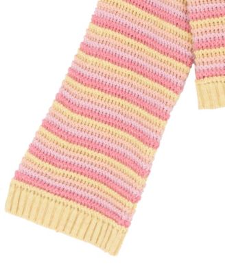 Girls' 7-12 Long-Sleeve Crochet Sweater and Flare Jeans, 2-Piece Set