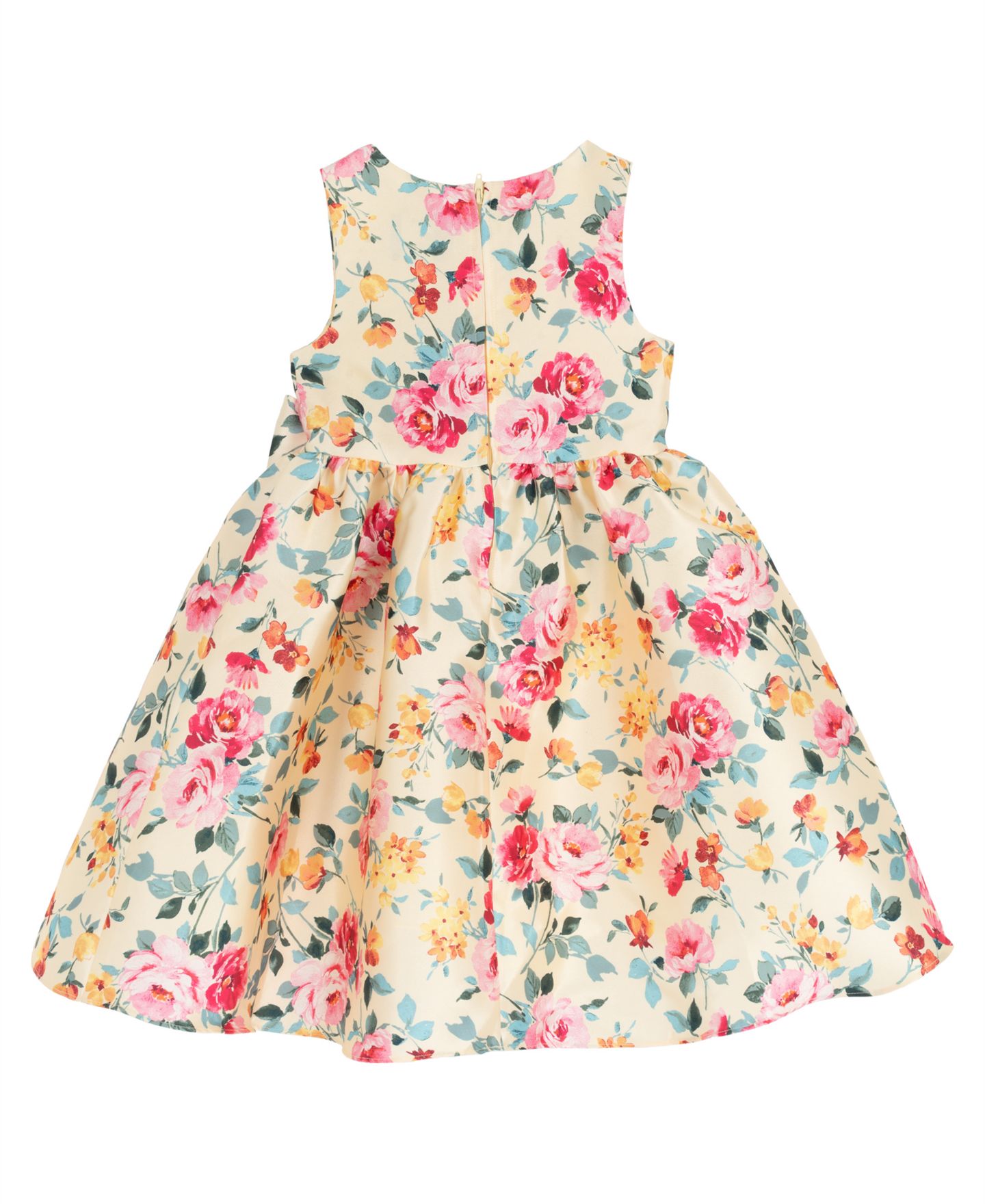 Платье Rare Editions Floral Mikado Bow Hi-Lo Dress для девочек, цвет: Кремовый / Розовый — фото 6