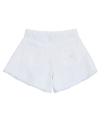 Girls' 7-16 Rhinestone Logo Denim Shorts