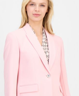 Women's Notched-Collar One-Button Blazer