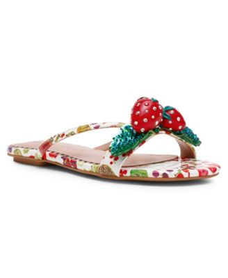 Women's Garrik Strawberry Strappy Flat Sandals