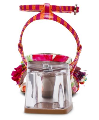 Women's Merrily Floral Low Block Heel Sandals