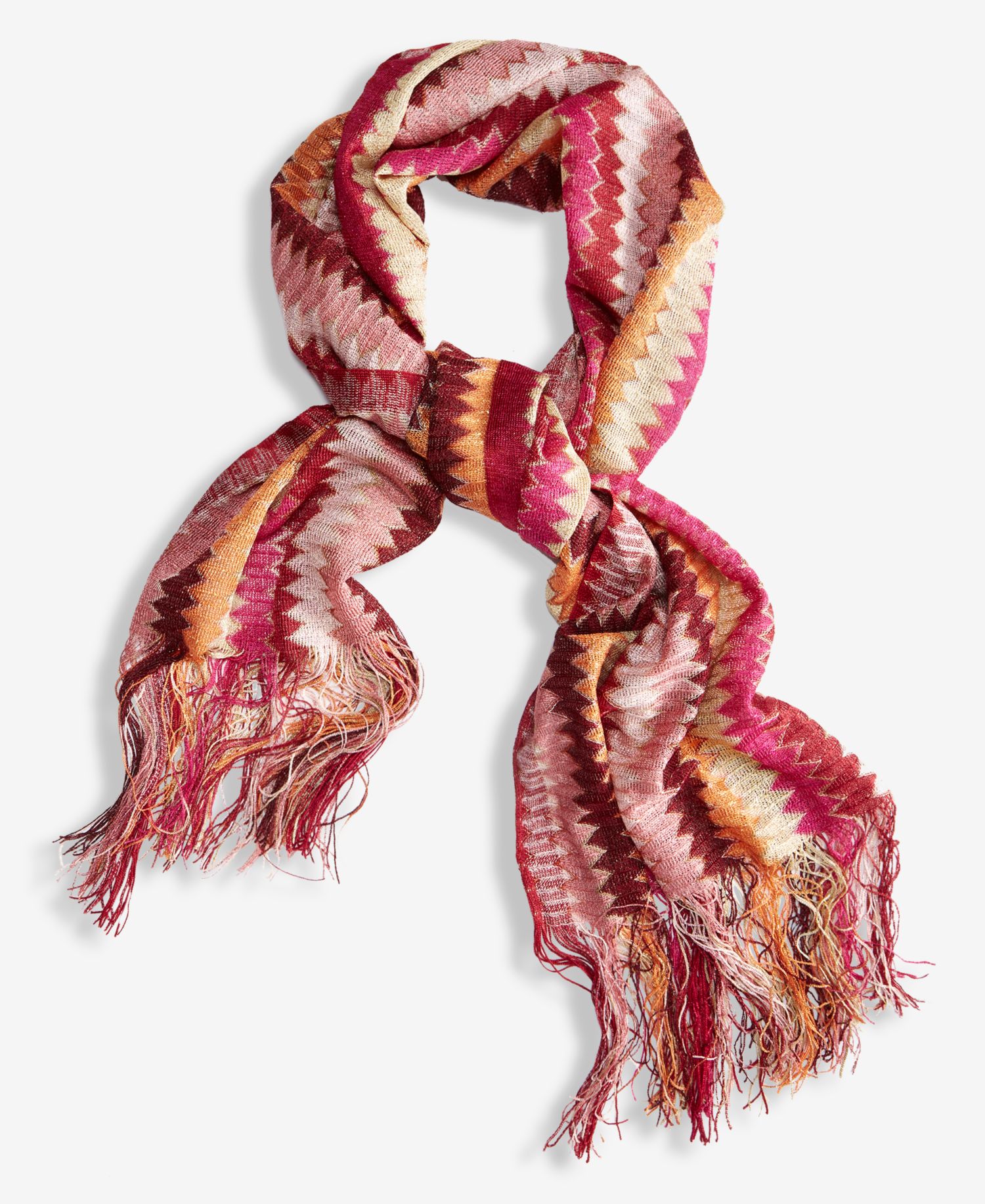 Colorful Chevron Stripe Oblong Scarf
