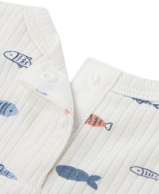 Baby Boys' Crewneck T-Shirt and Crinkled Shortall, 3-Piece Set