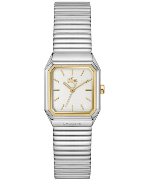Женские часы Lacoste Rene Silver Tone Stainless Steel Mesh Bracelet Watch, 23x30.8mm