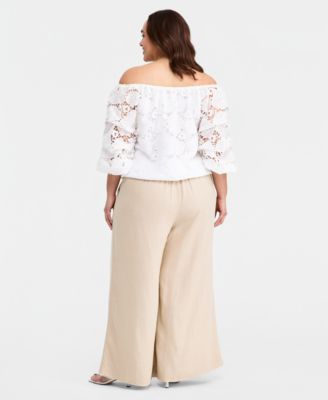 Plus Size Off-The-Shoulder Top