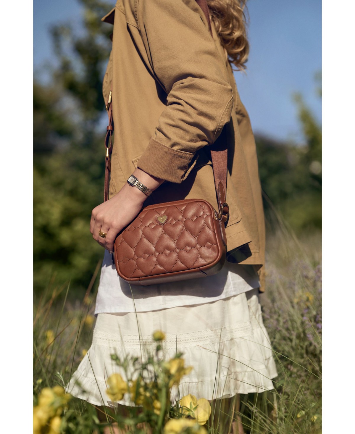 Женские часы Fossil Raquel золотистые из нержавеющей стали 18мм — фото 10