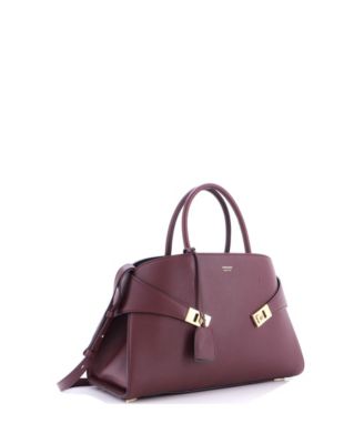 Large Hug Top Handle Bag Leather