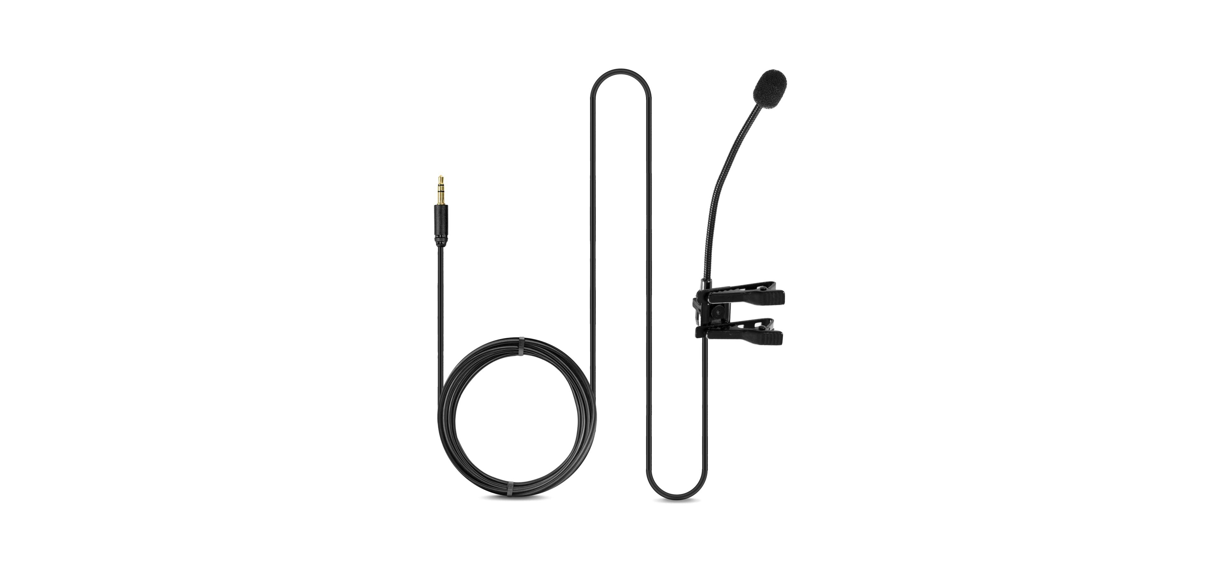 Movo ACM400 Flexible-Gooseneck Omnidirectional Microphone for 3.5mm Audio Devices