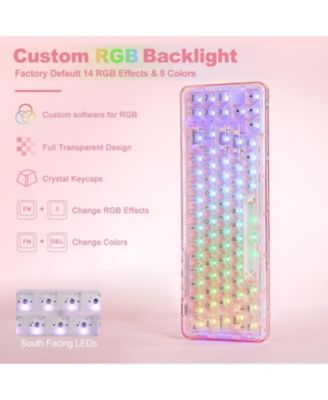 X71 Wireless Hot Swappable Transparent Mechanical Keyboard